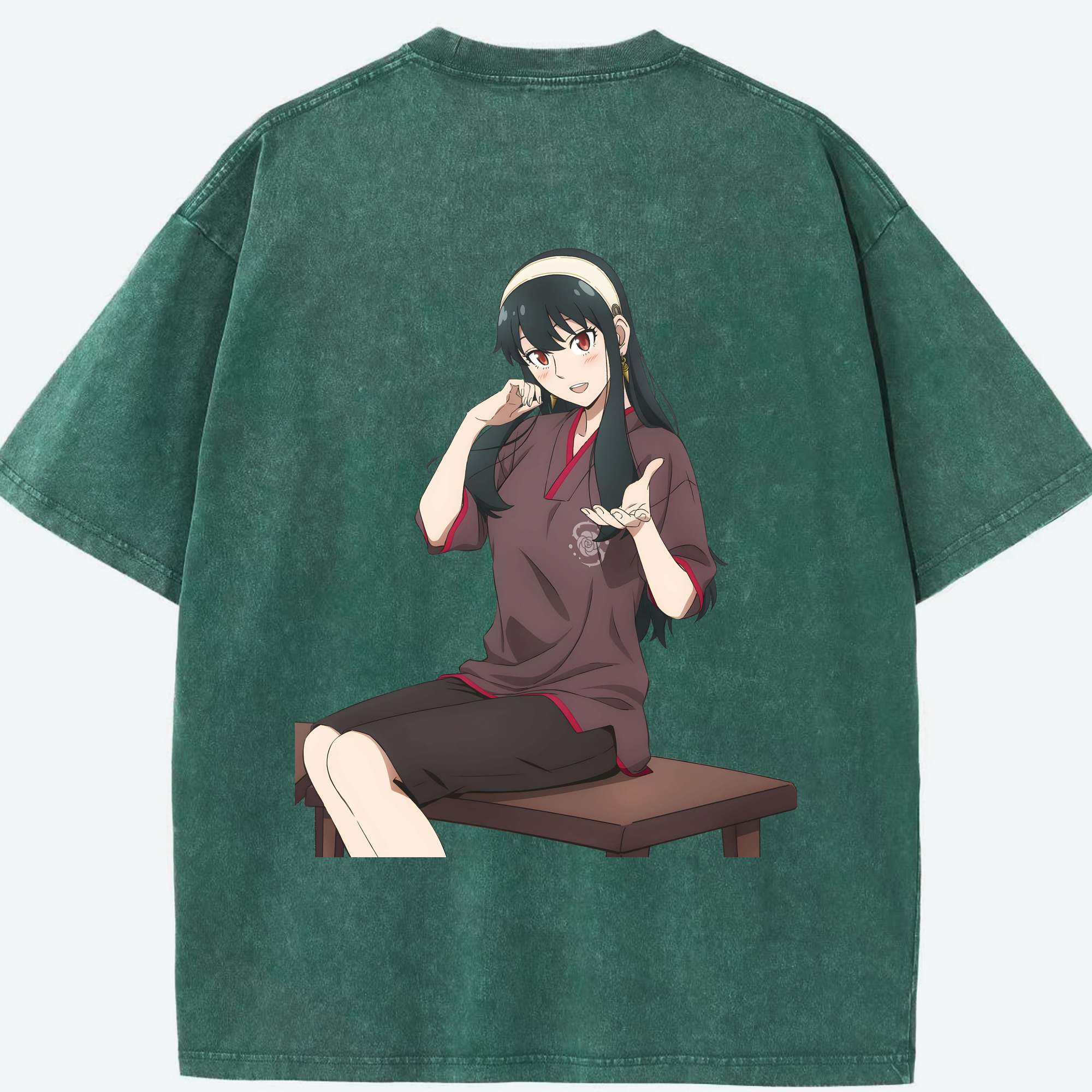 （画像用） SPY×FAMILY间谍家家酒 綿100% ヴィンテージ風 半袖Tシャツ（背面プリント）